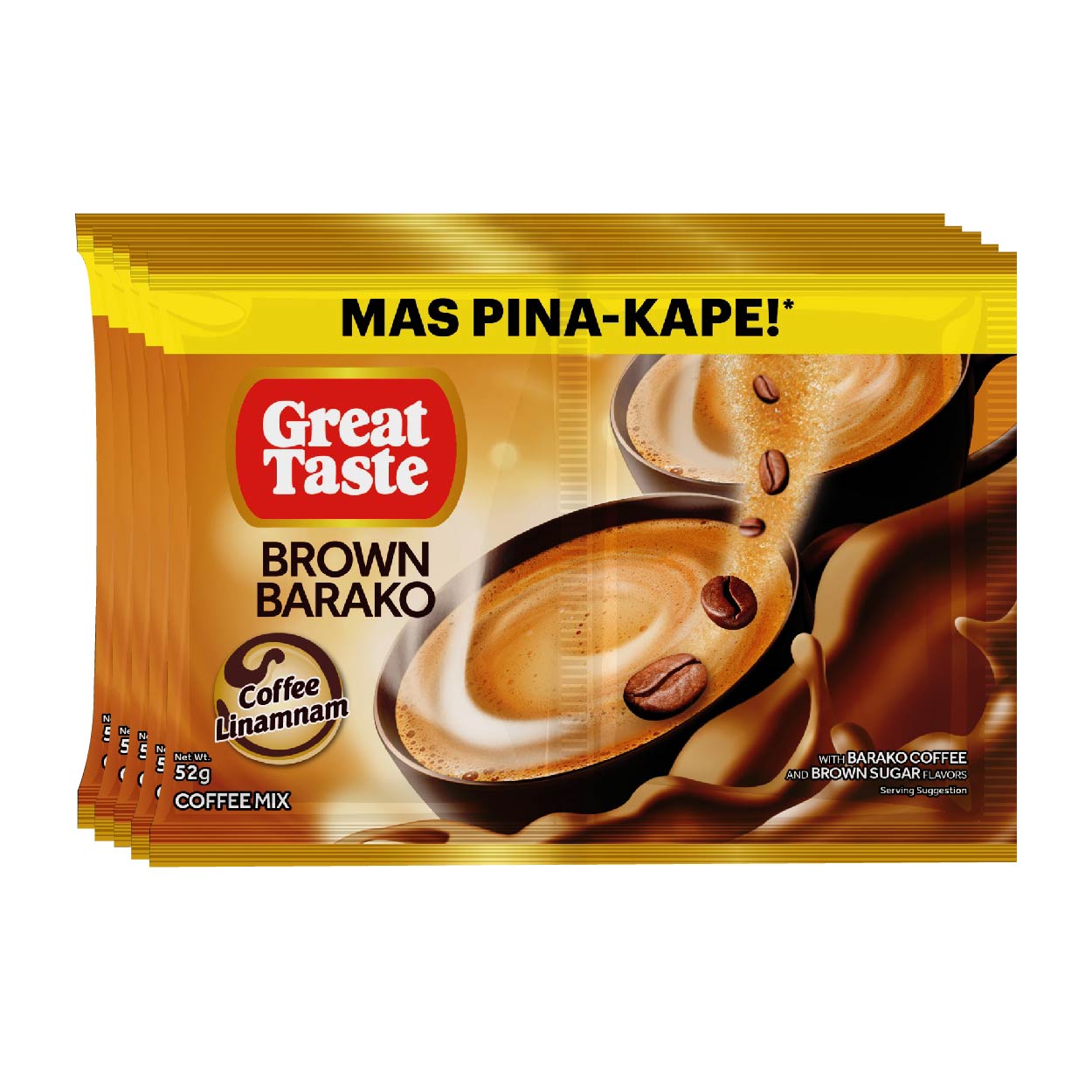 Great Taste Brown Barako Coffee Mix Twin Pack 5x52g