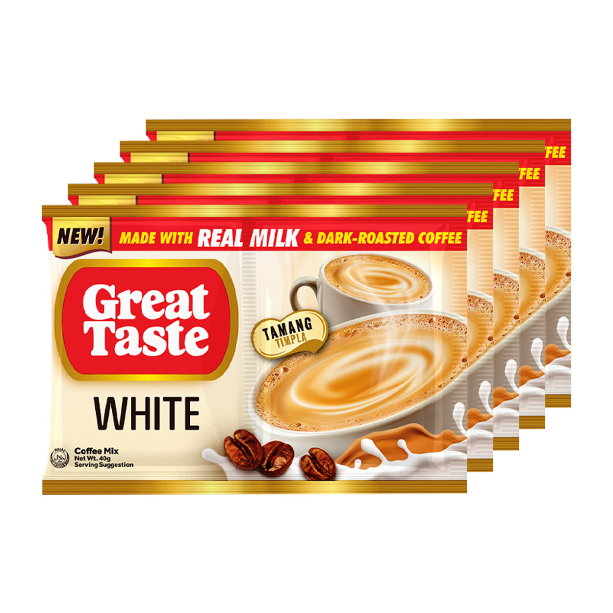 Great Taste White Coffee Mix Twin Pack 5x40g