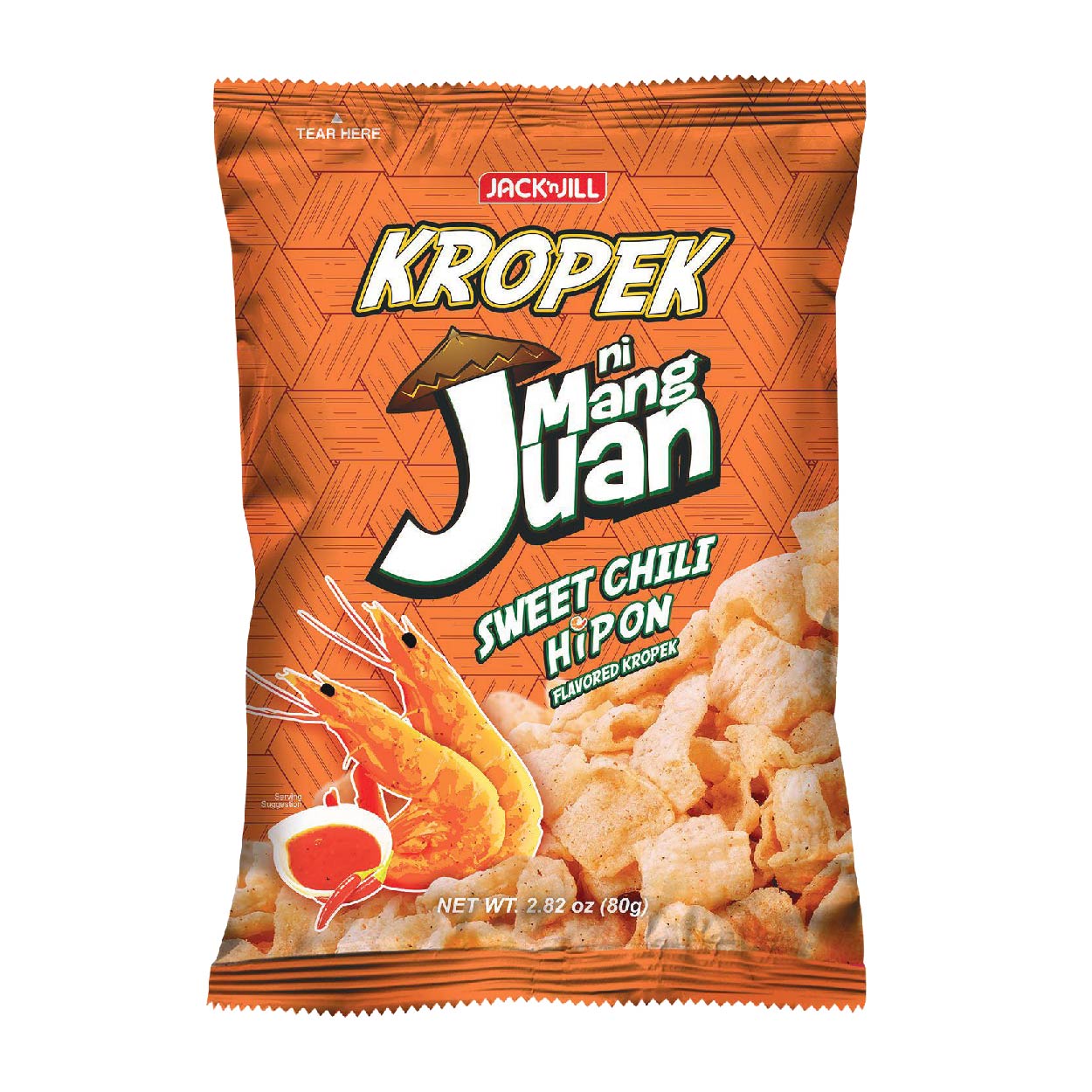 J&J Kropek Ni Mang Juan Sweet Chili Hipon 80g