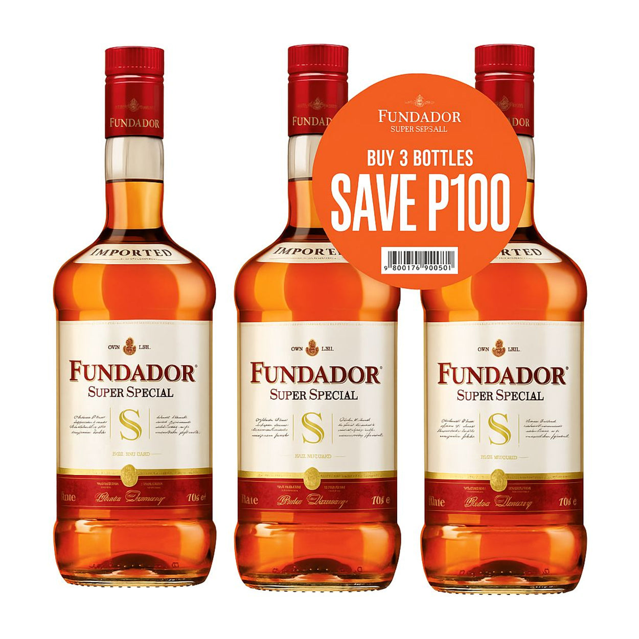 Fundador Super Special Brandy 3x1L SAVE