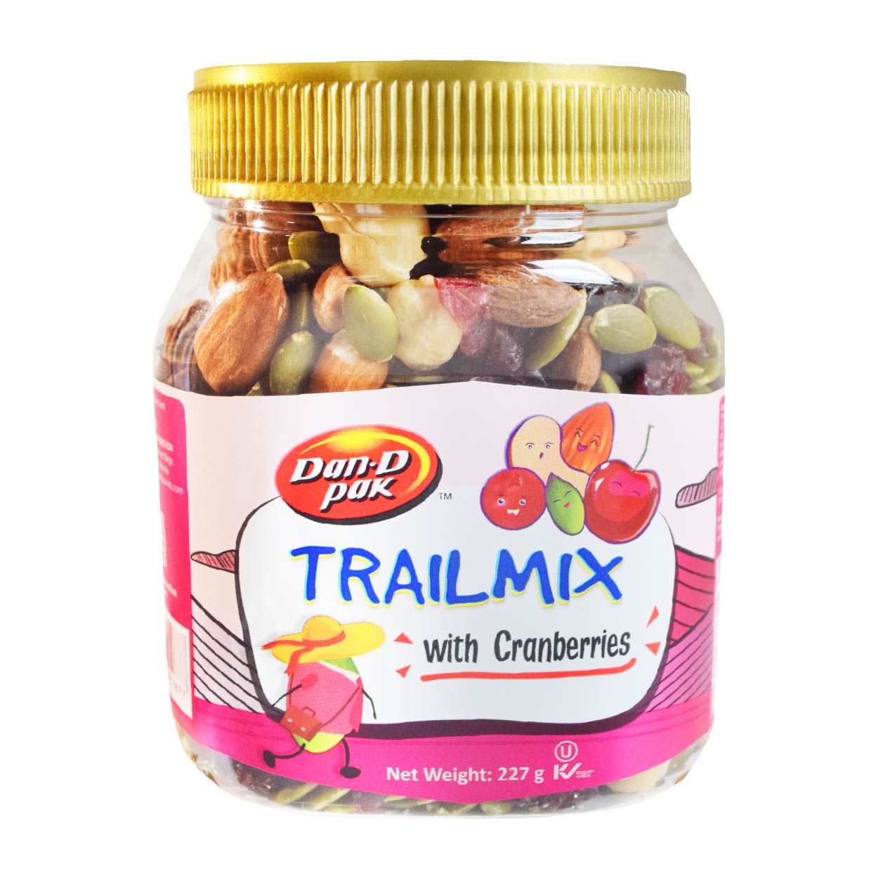 Dan-D Pak Trail Mix with Cranberries 227g