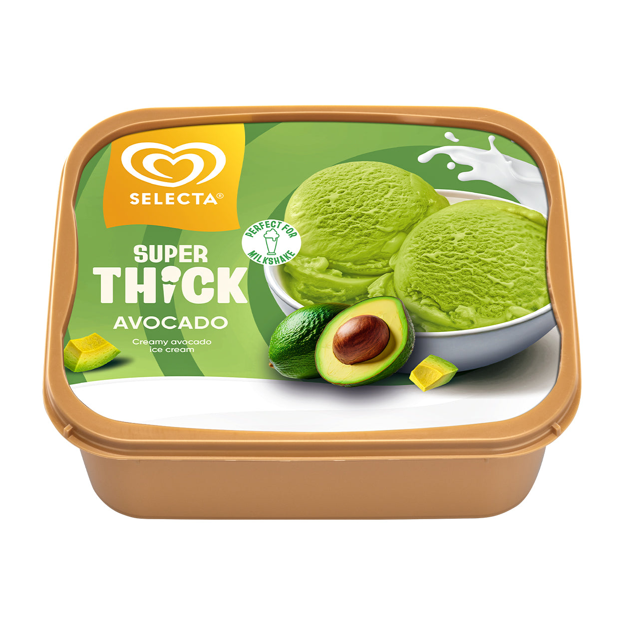 Selecta Super Thick Avocado Ice Cream 1.25L