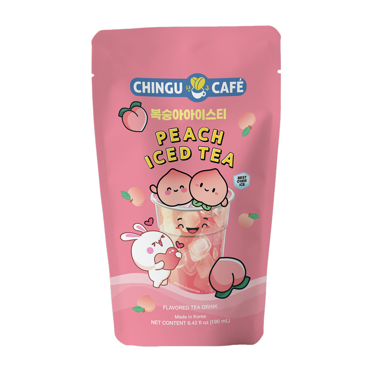 Chingu Cafe Peach Iced Tea Flavored Tea Drink 190ml