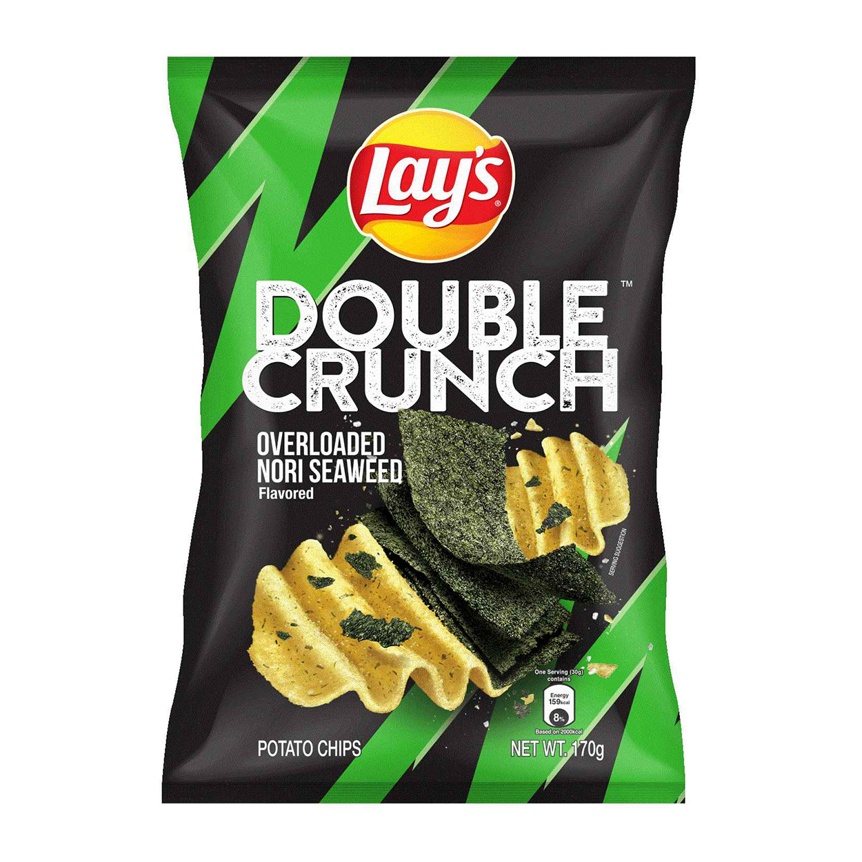 Lay's Double Crunch Overloaded Nori Seaweed Potato Chips 170g