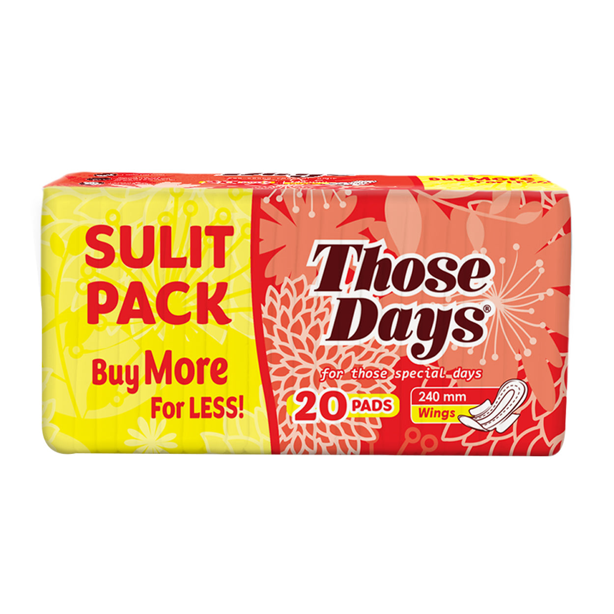 Those Days Sanitary Napkin Regular Sulit Pack 240mm Wings 20s