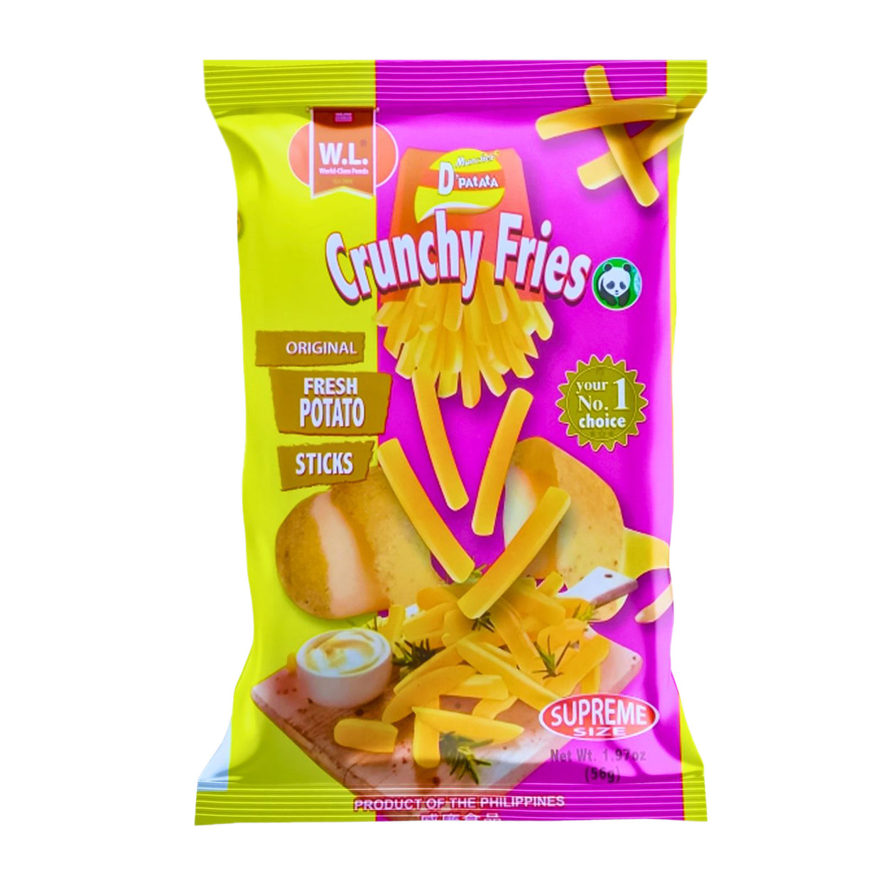 Muncher D Patata Crunchy Fries Original Supreme Size 56g