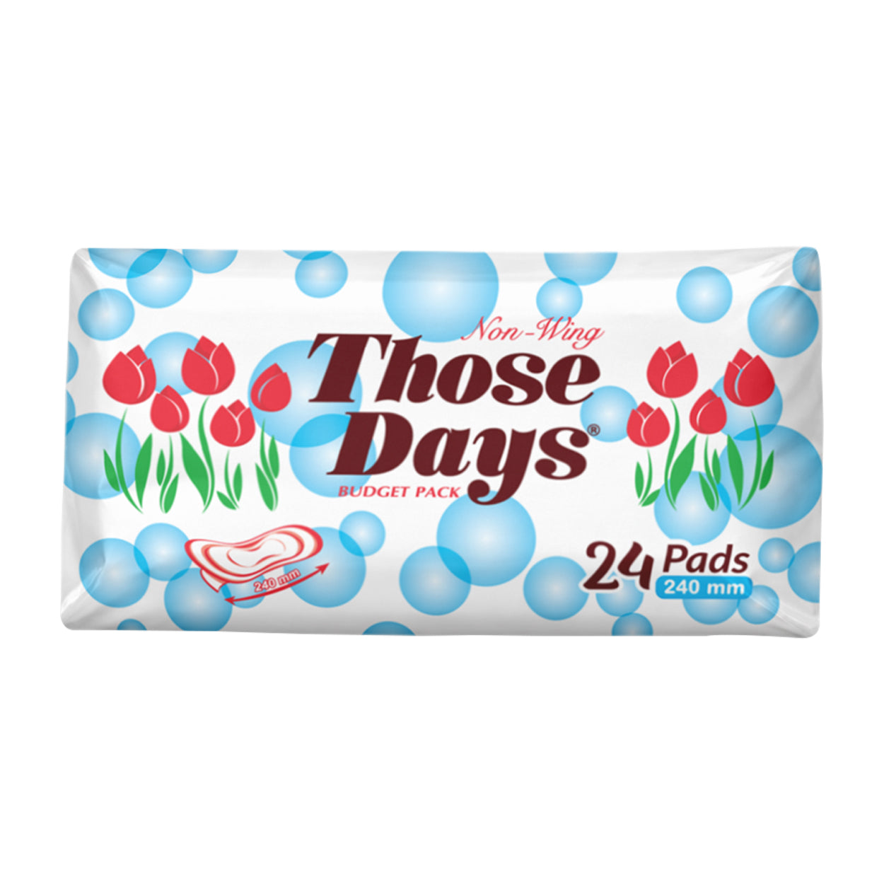 Those Days Sanitary Napkin Regular Budget Pack 240mm Non Wings24s