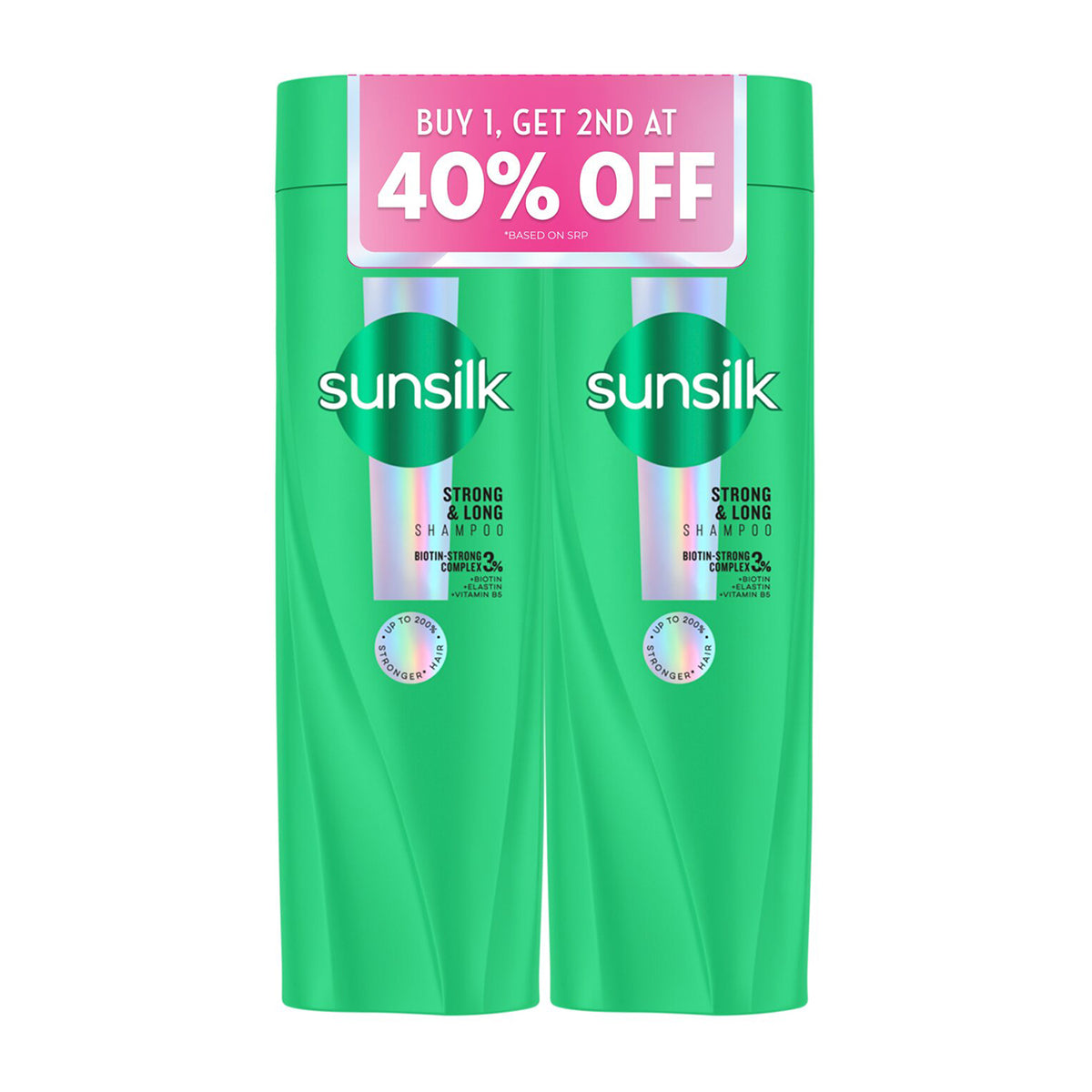 Sunsilk Shampoo Strong & Long Green 180ml Buy 1 Get 2nd @40%OFF