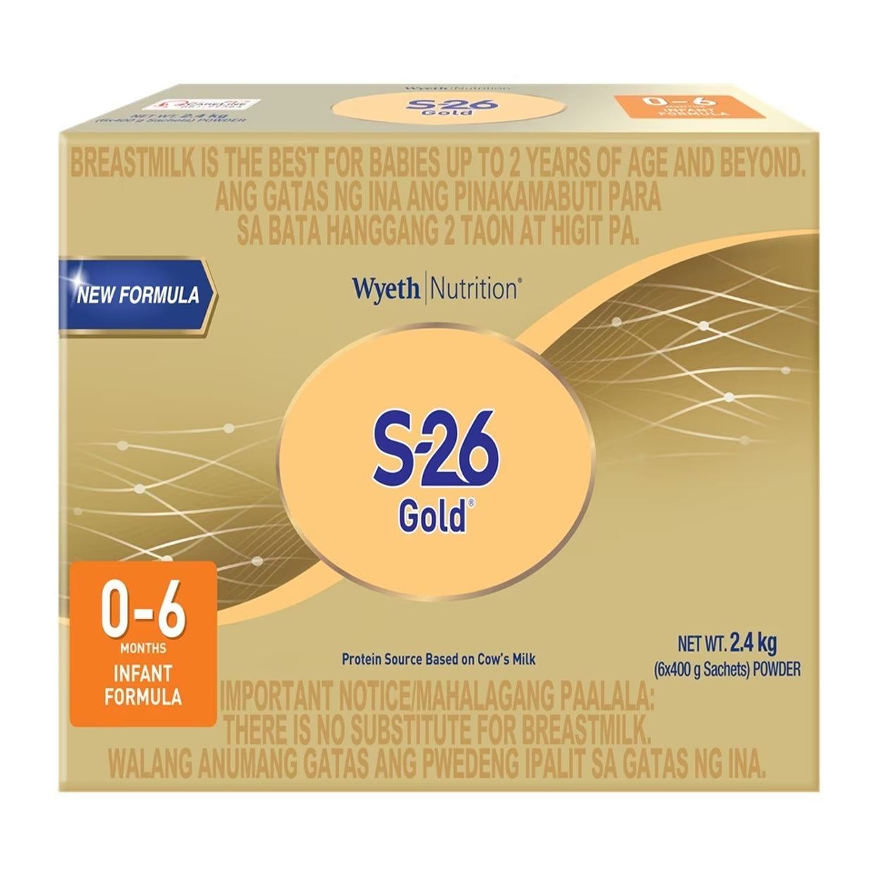 S-26 Gold Infant Formula 0-6 months 2.4kg