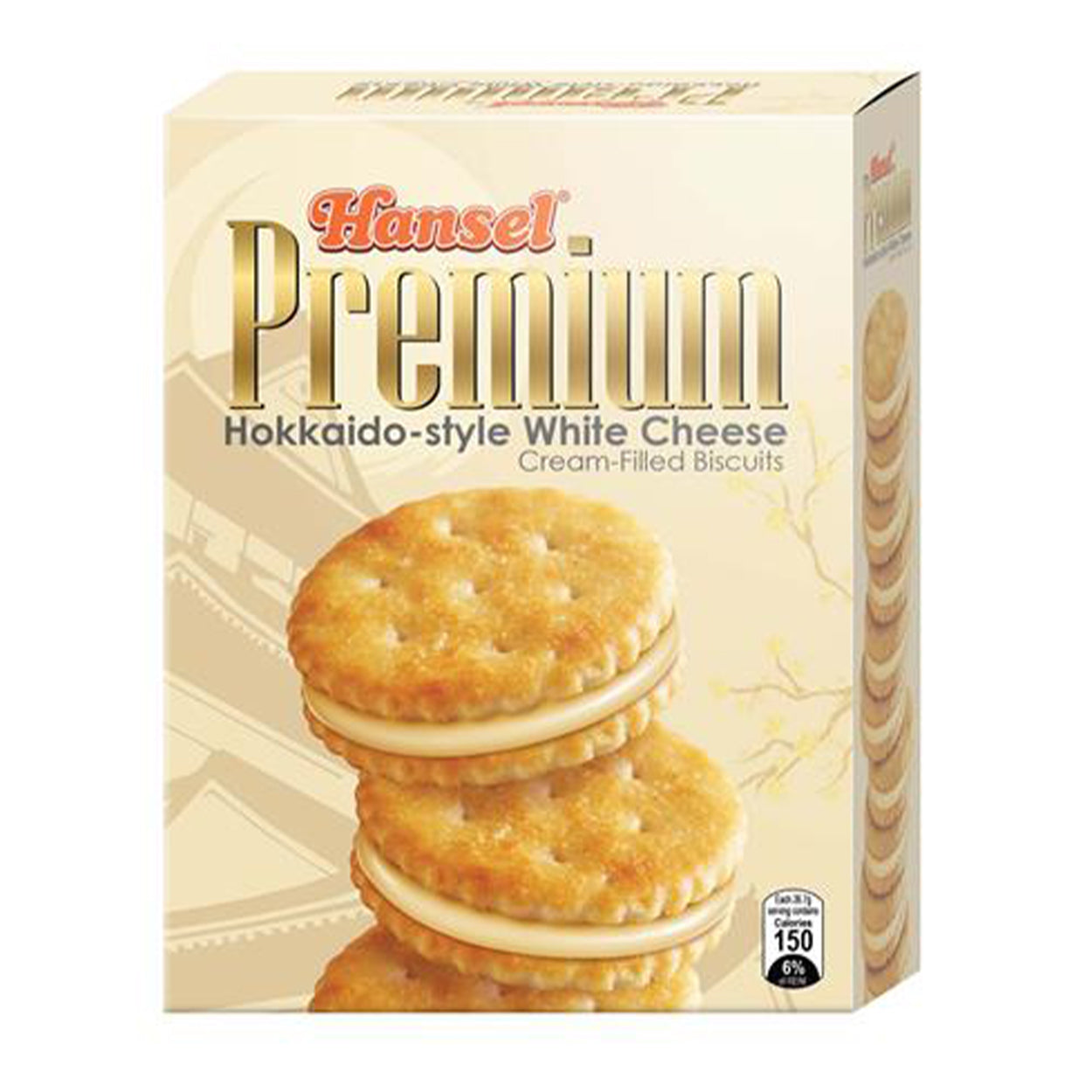 Rebisco Hansel Premium White Cheese Cream-Filled Biscuits 214g