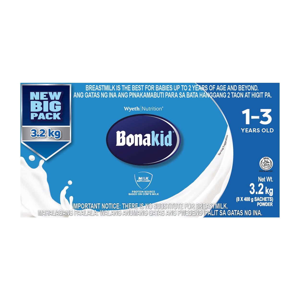 Bonakid Milk Supplement 1-3 years old 3.2kg