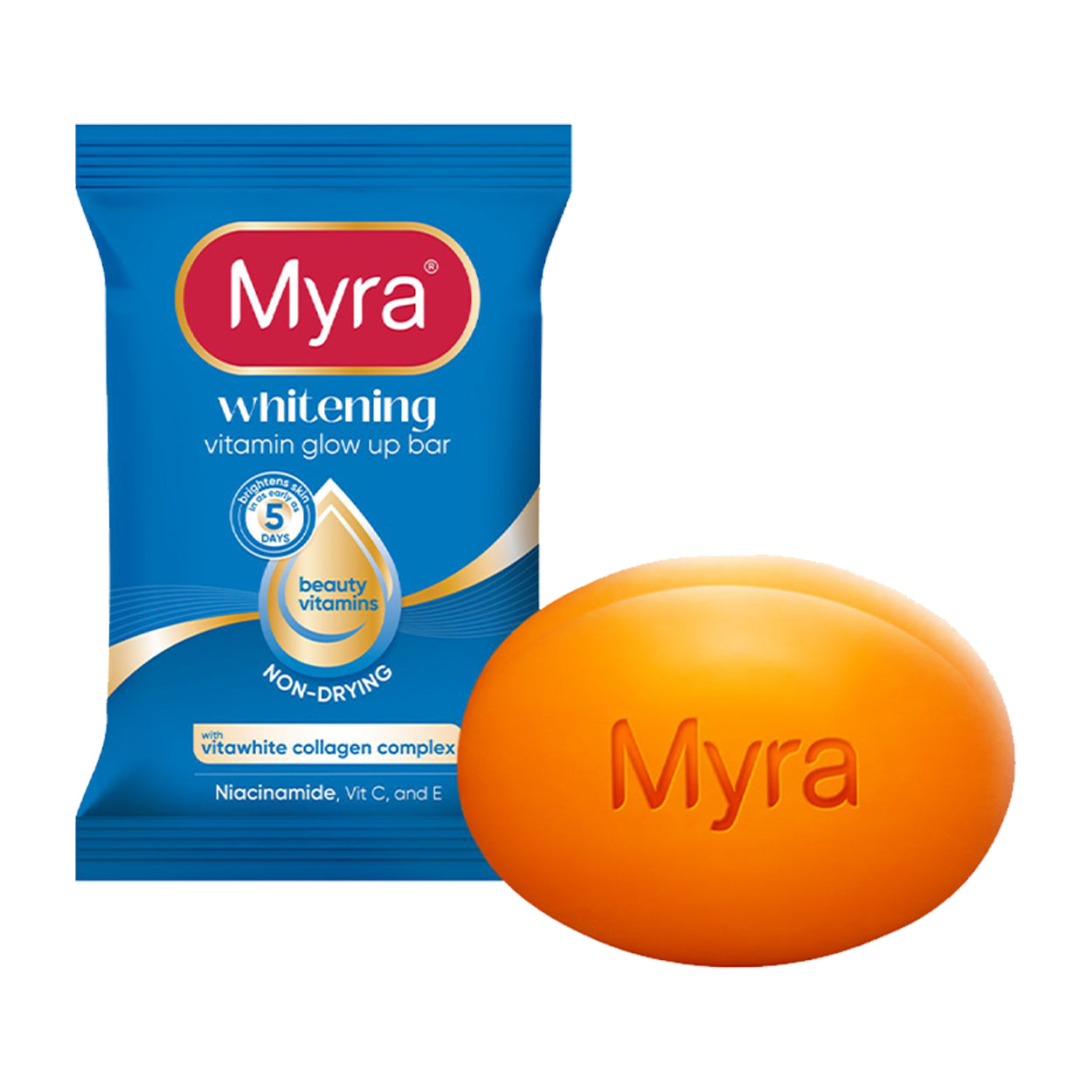 Myra Soap Whitening Niacinamide Vit C&E 45g