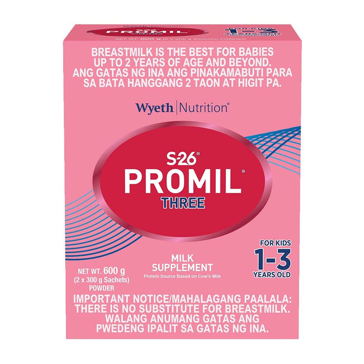 S-26 Promil Three Milk Supplement 1-3 years old 600g