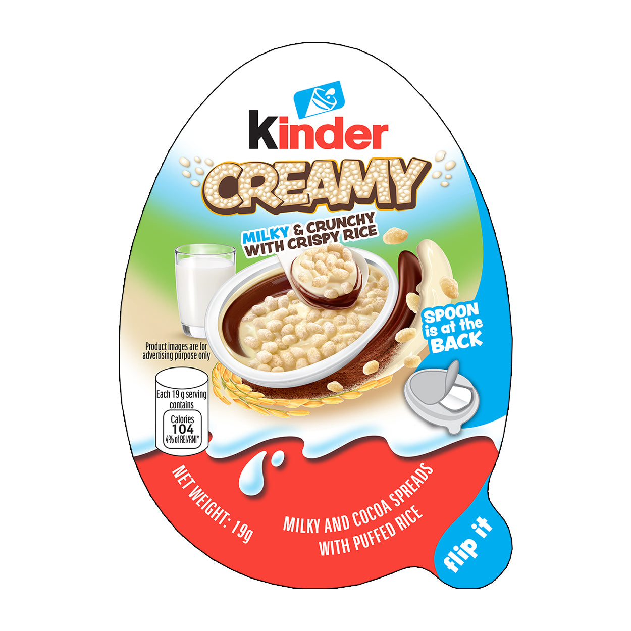 Kinder Creamy T1 Milky & Crunchy with Crispy Rice 19g