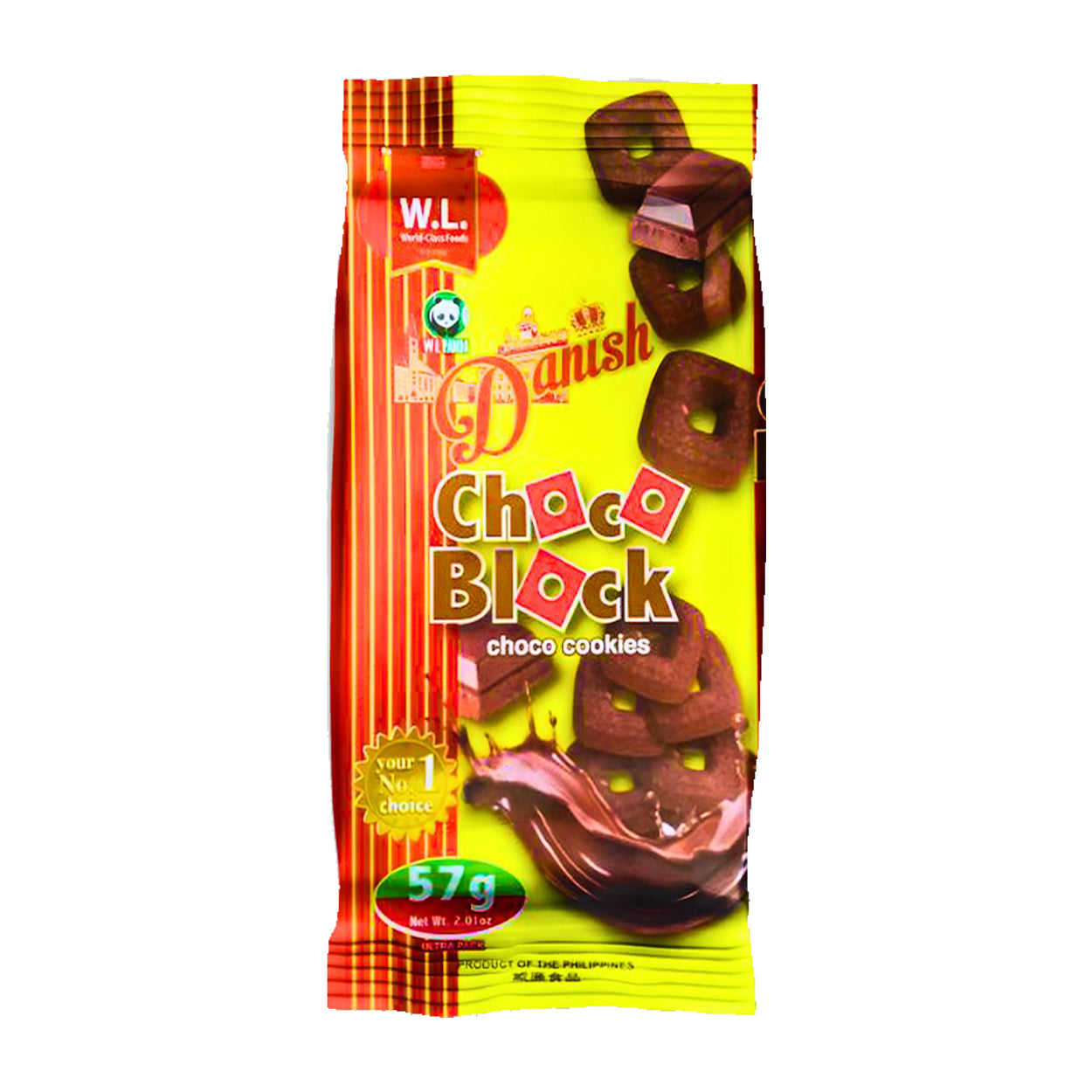 Danish Choco Block Choco Cookies 57g