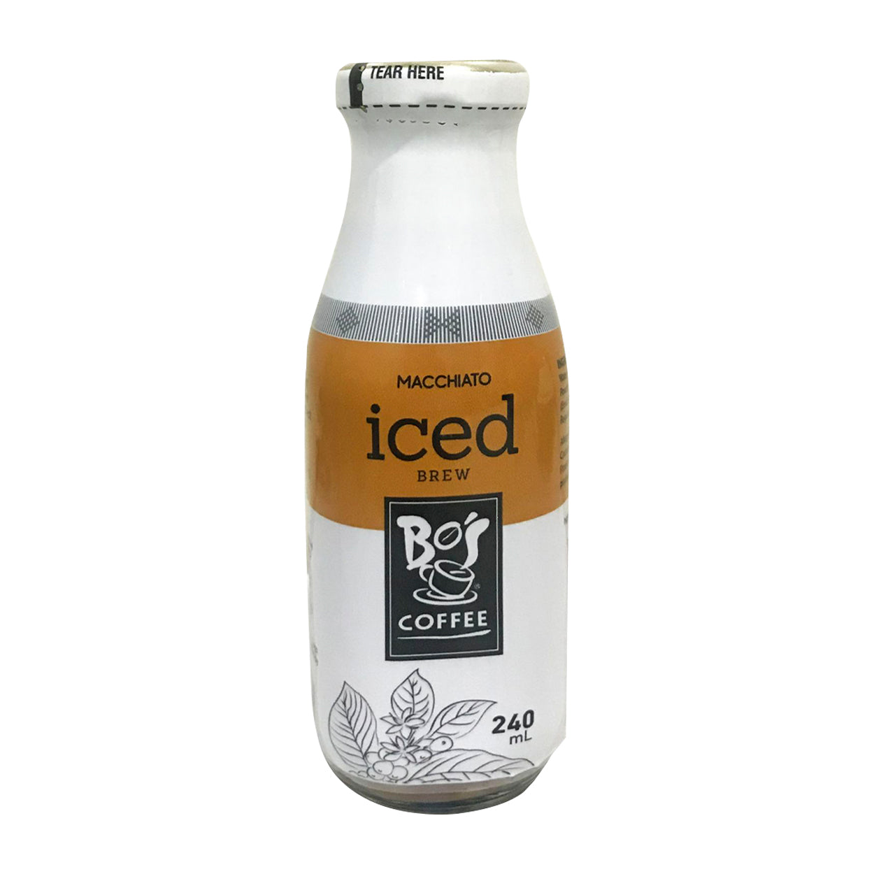 Bo's Coffee Iced Brew Macchiato Drink 240ml