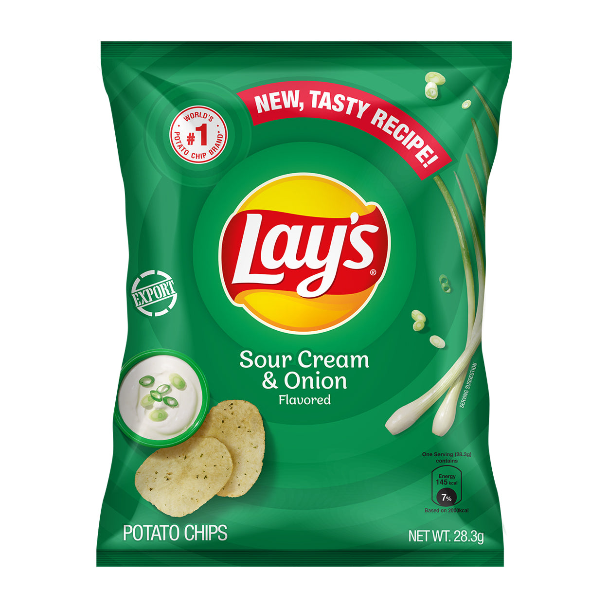 Lay's Sour Cream & Onion Potato Chips 28.3g