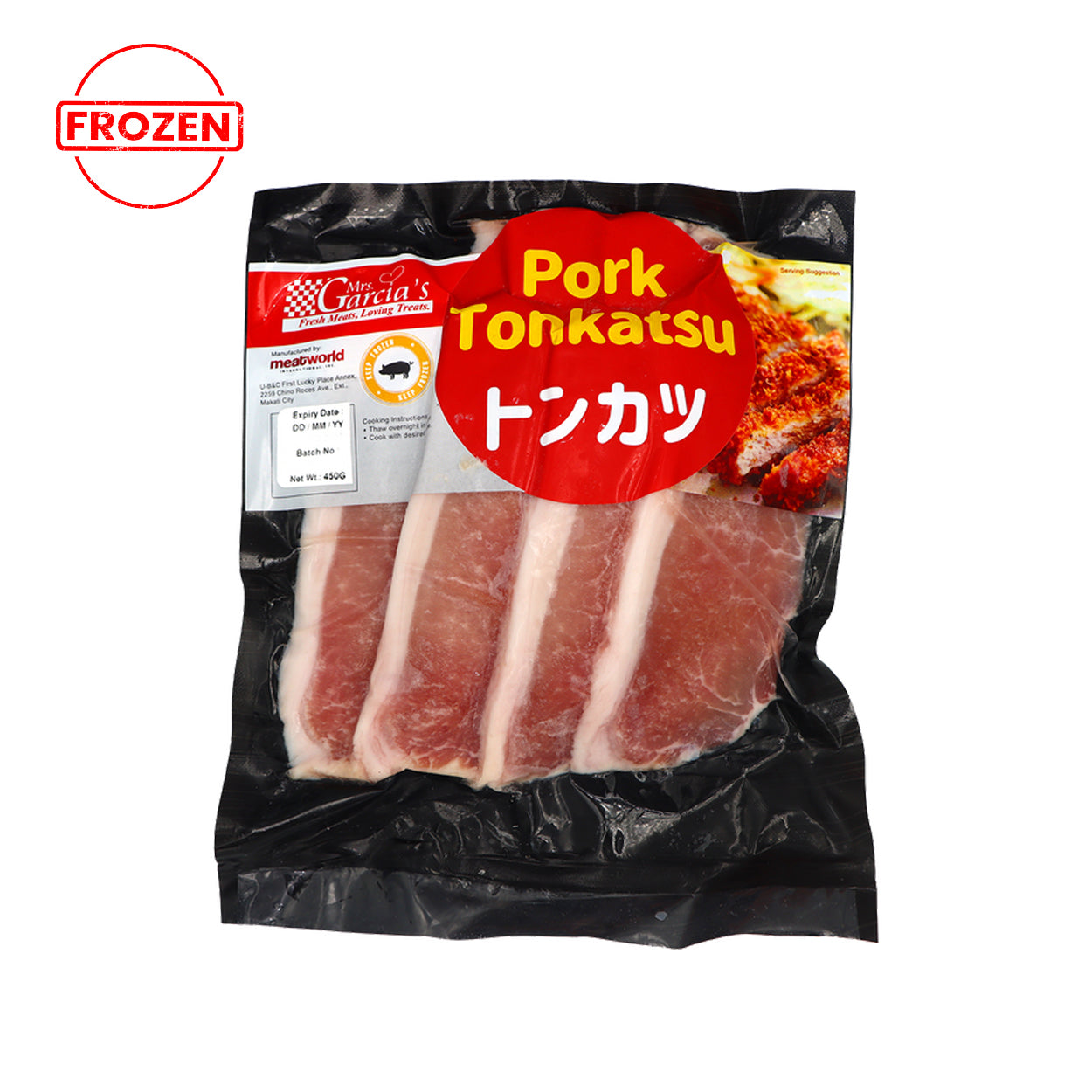 Mrs. Garcia's Pork Tonkatsu VP 450g Frozen Packed