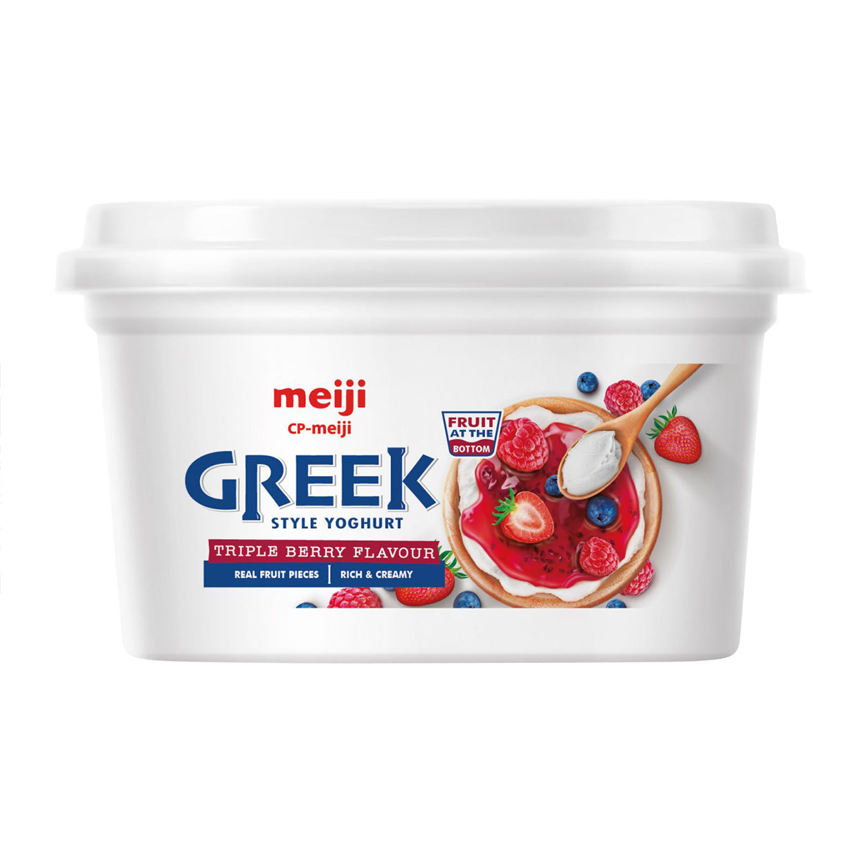 Meiji Greek Style Yoghurt Triple Berry Flavour 500g