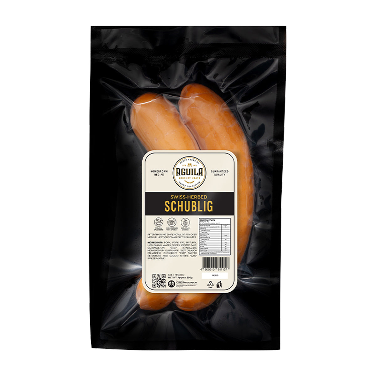 Aguila Swiss-Herbed Schublig Sausage 250g