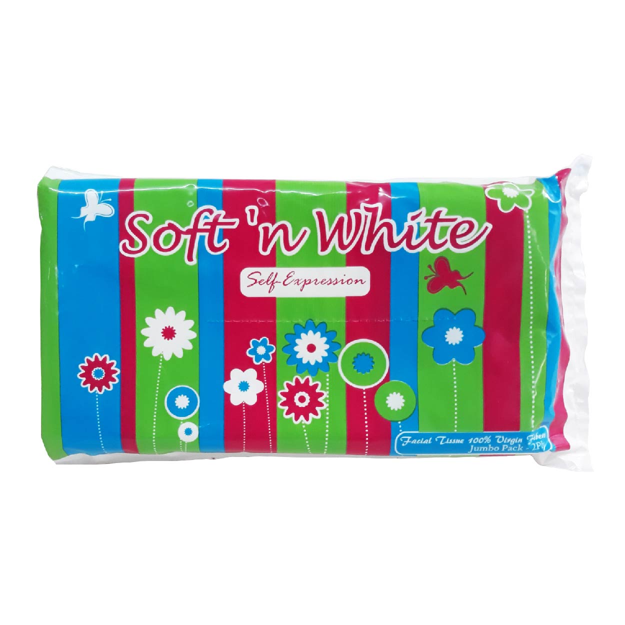 Soft n' White Facial Tissue Jumbo Pack 2 Ply 75 Pulls
