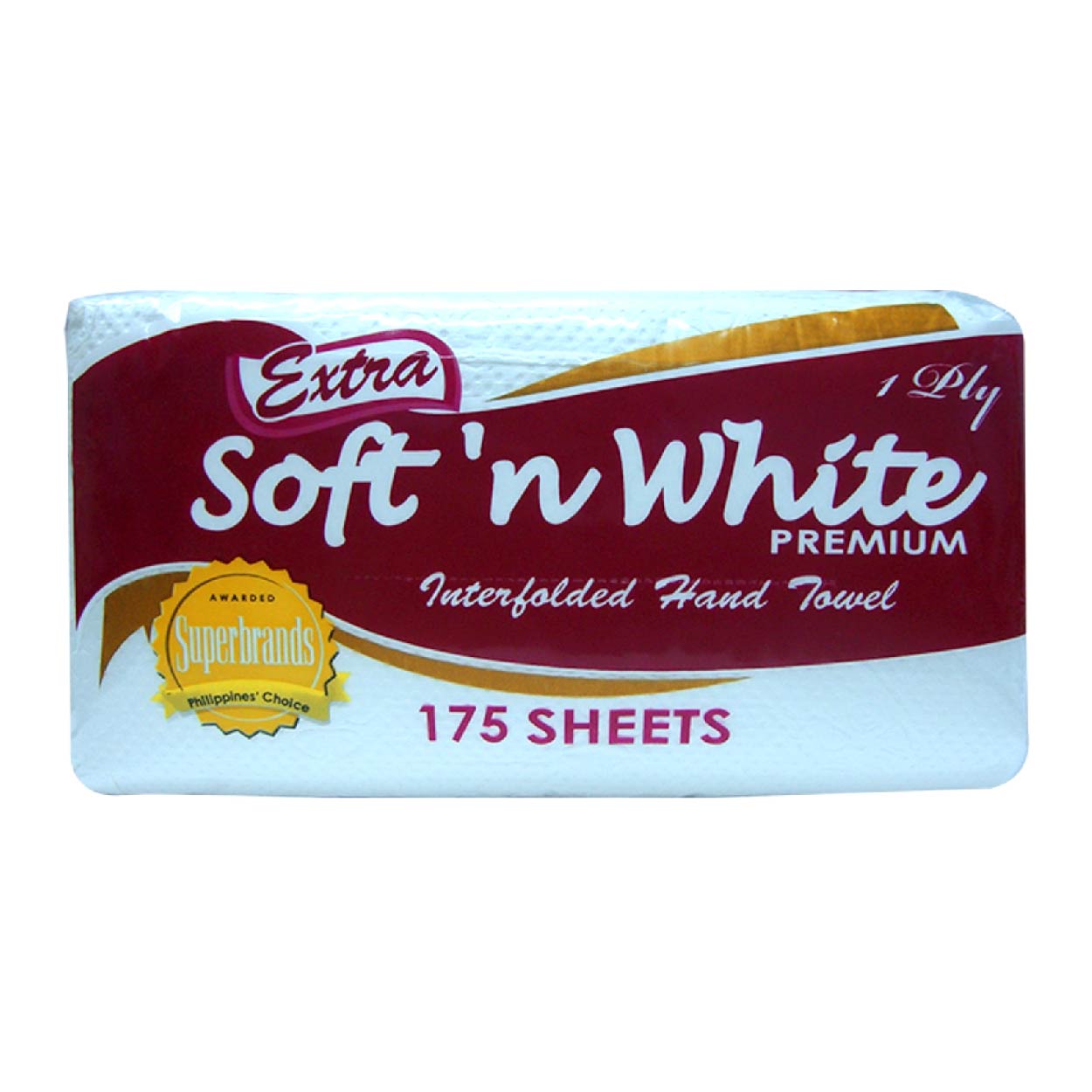 Extra Soft 'n White Premium Interfolded Hand Towel 175 Sheets