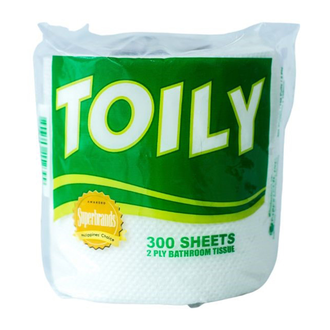 Toily Bathroom Tissue 2 Ply 300sheets 1 Roll