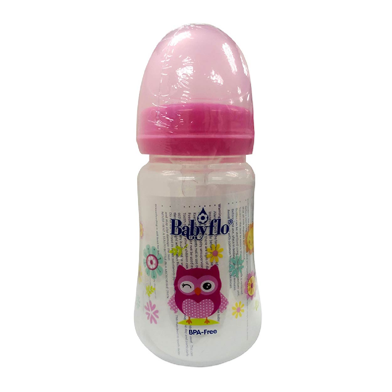 Babyflo Feeding Bottles Wide Neck Nurser 8oz