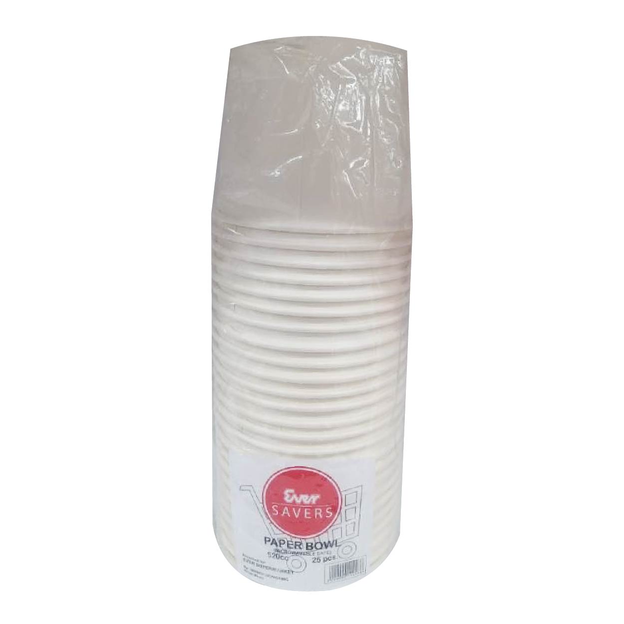 Ever Savers Disposable Microwavable Paper Bowl 520cc 25s