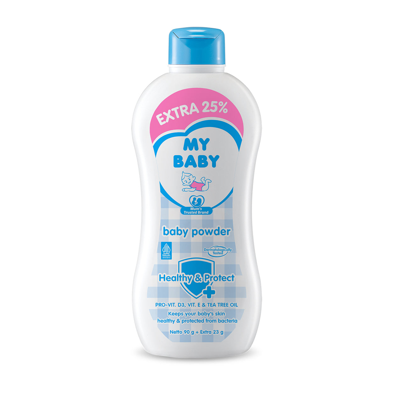 My Baby Powder Healthy & Protect Blue 90g