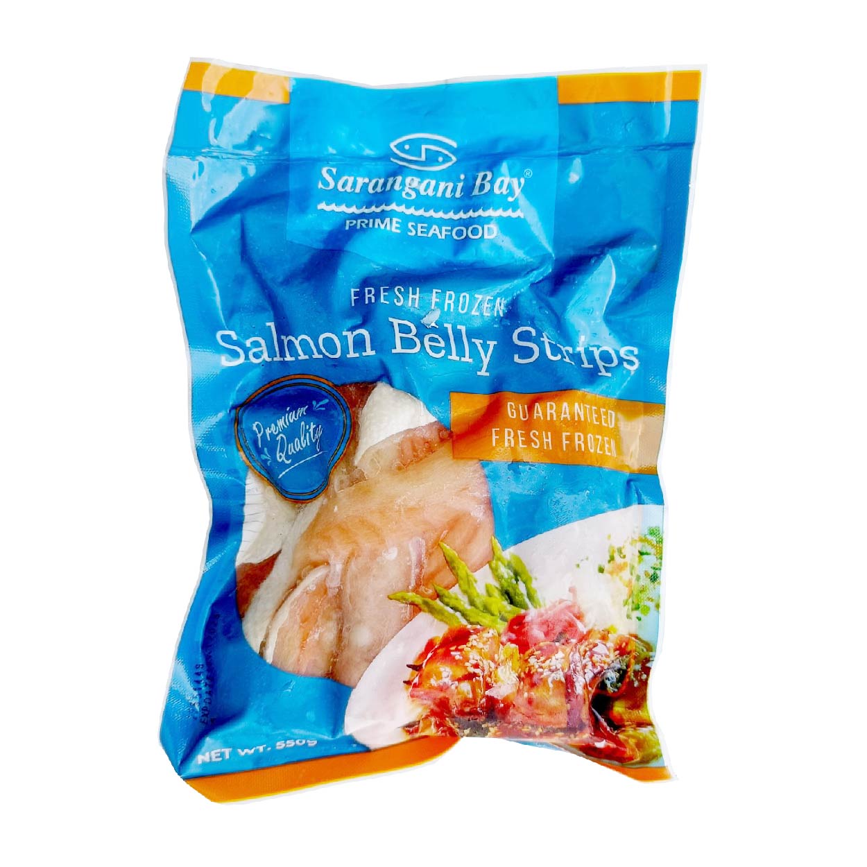 Sarangani Bay Fresh Frozen Salmon Belly Strips 550g