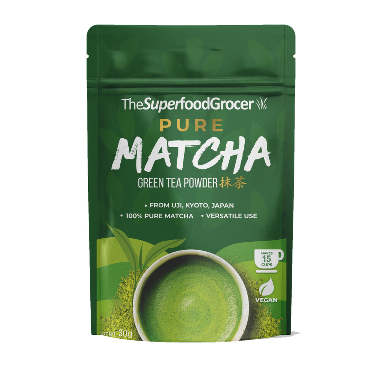 The Superfood Grocer Pure Matcha Green Tea Powder 30g