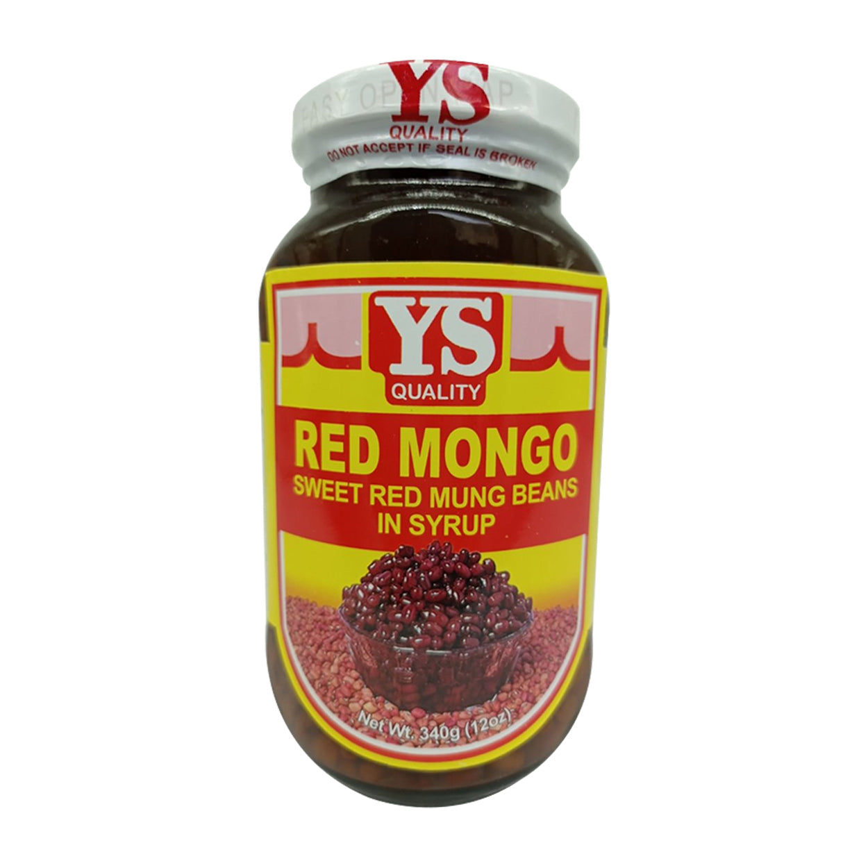 YS Red Mongo Sweet Red Mung Beans in Syrup 340g