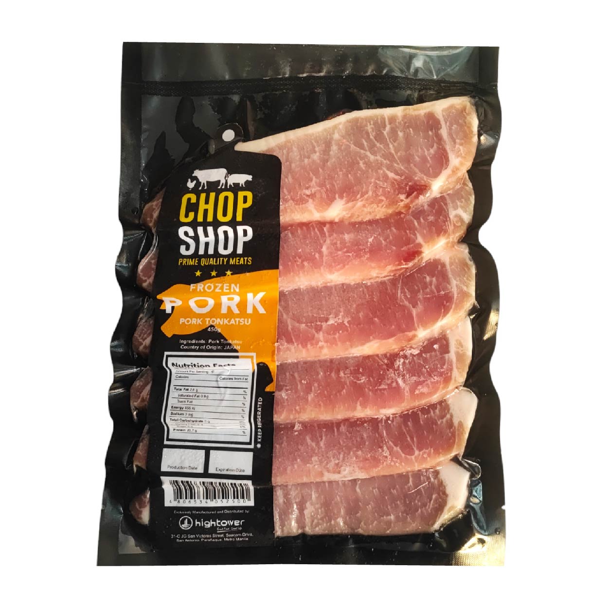 Chop Shop Premium Pork Tonkatsu 450g Frozen Packed