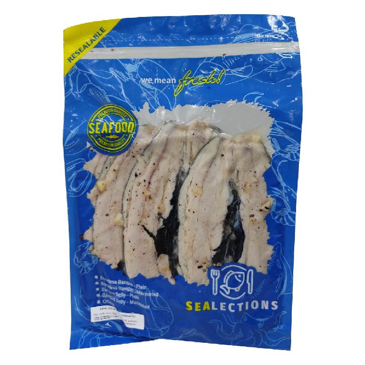 SMI Fish Boneless Bangus Marinated Approximate 1kg