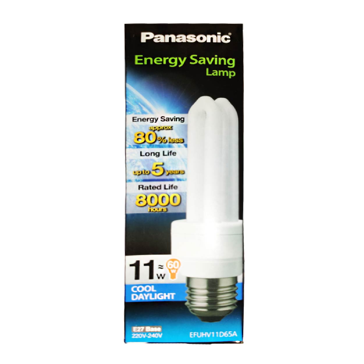 Panasonic CFL Bulb Energy Saving Lamp Cool Daylight 2u 11 watts