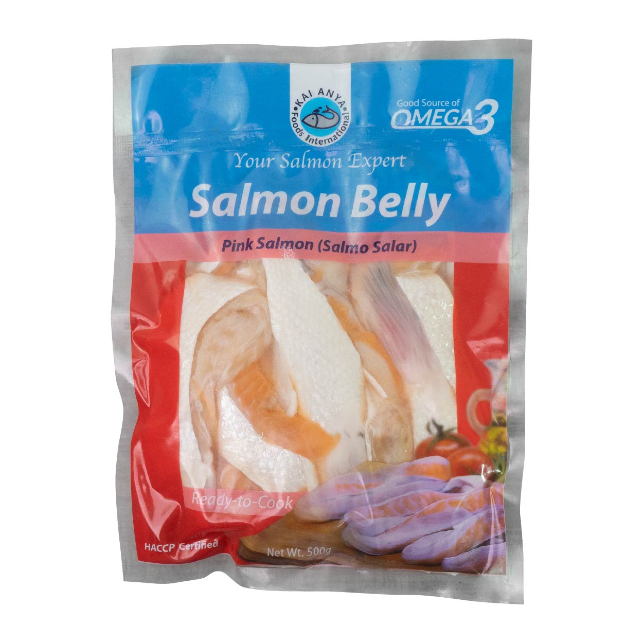Kai Anya Ready To Cook Salmon Belly Pink Salmon 500g