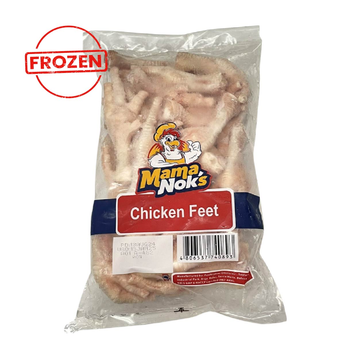 Mamanok's Chicken Feet 1kg Frozen Packed