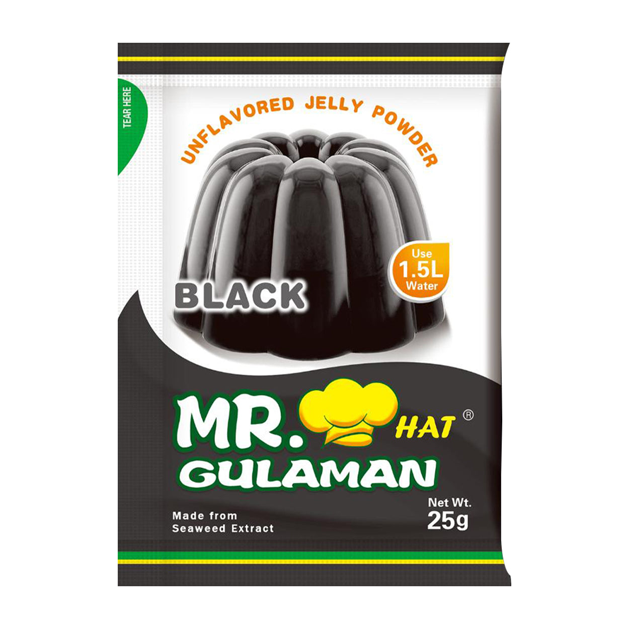 Mr. Hat Gulaman Unflavored Jelly Powder Black 25g