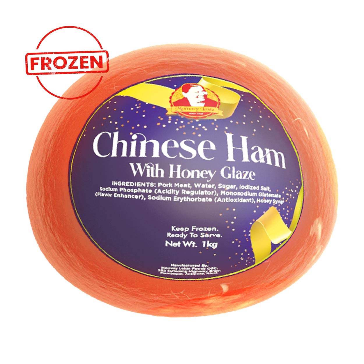 Mommy Loida Chinese Ham with Honey Glaze 1kg