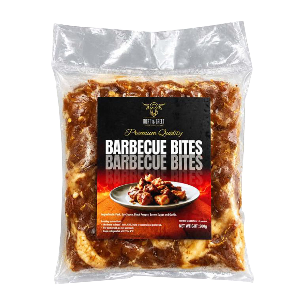 Meat & Greet Premium Quality Barbecue Bites 500g