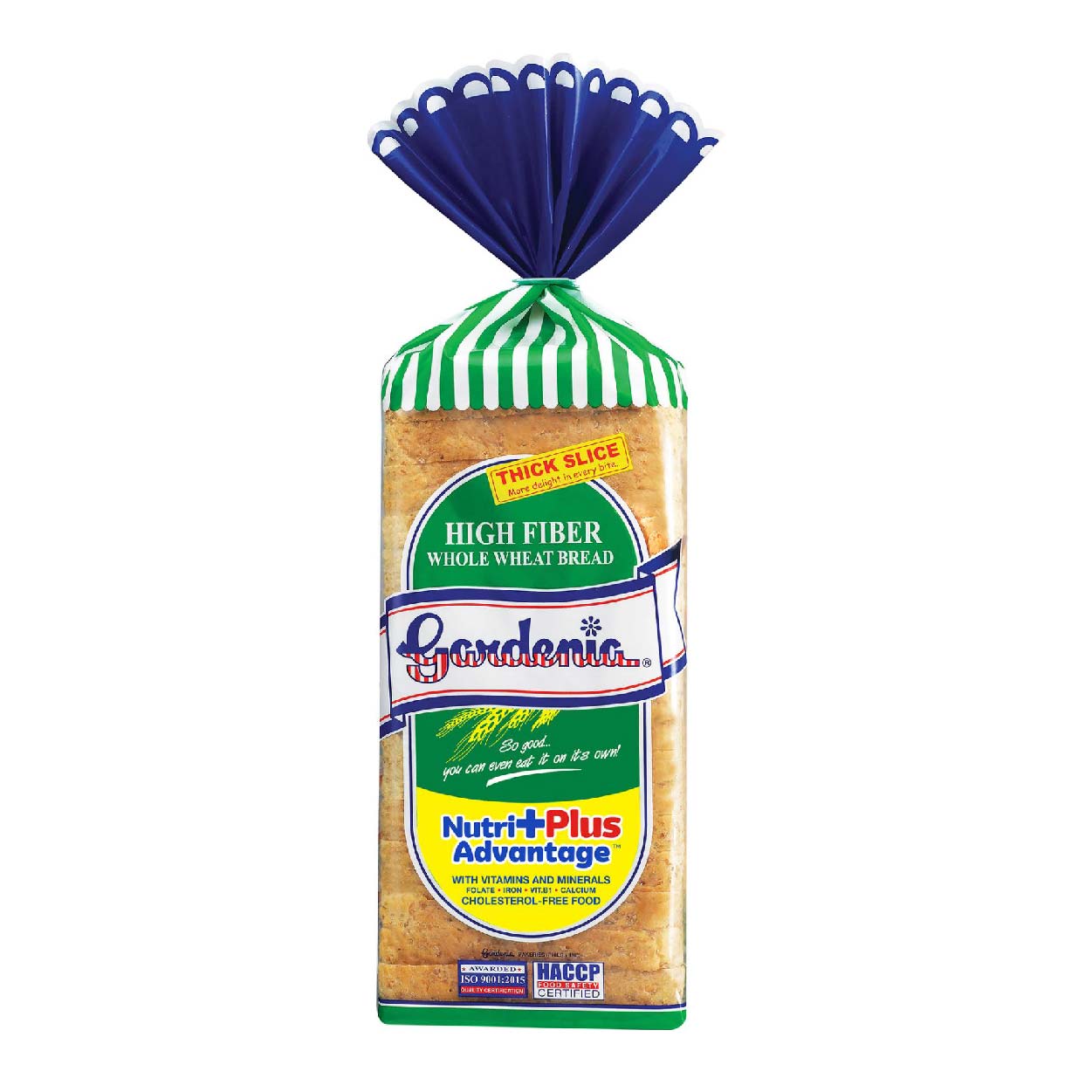 Gardenia High Fiber Wheat Bread Thick Sliced Loaf 600g