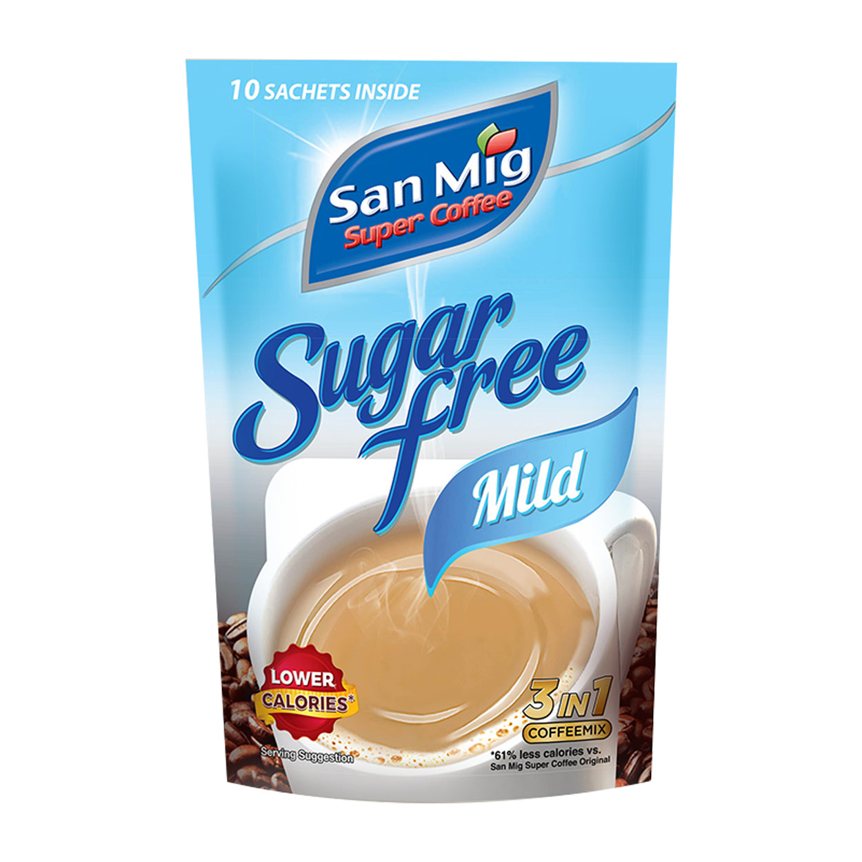 San Mig Super Coffee Sugar Free Mild 3in1 Coffee Mix 10x7g
