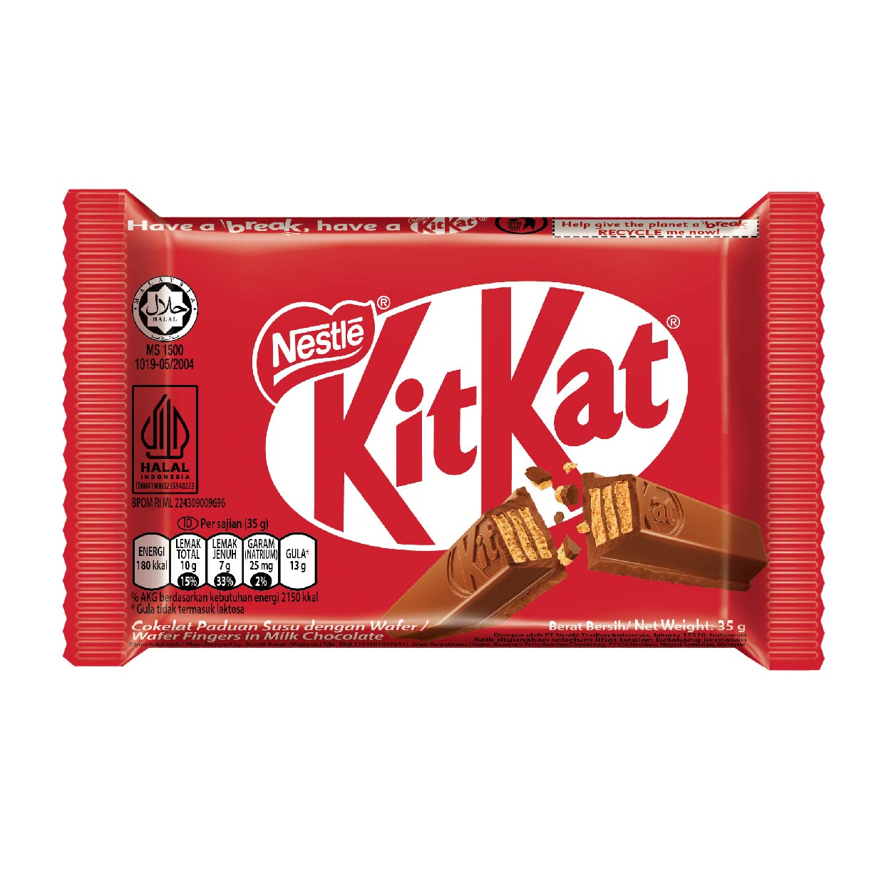 KitKat Wafer Finger Milk Chocolate 4F 35g