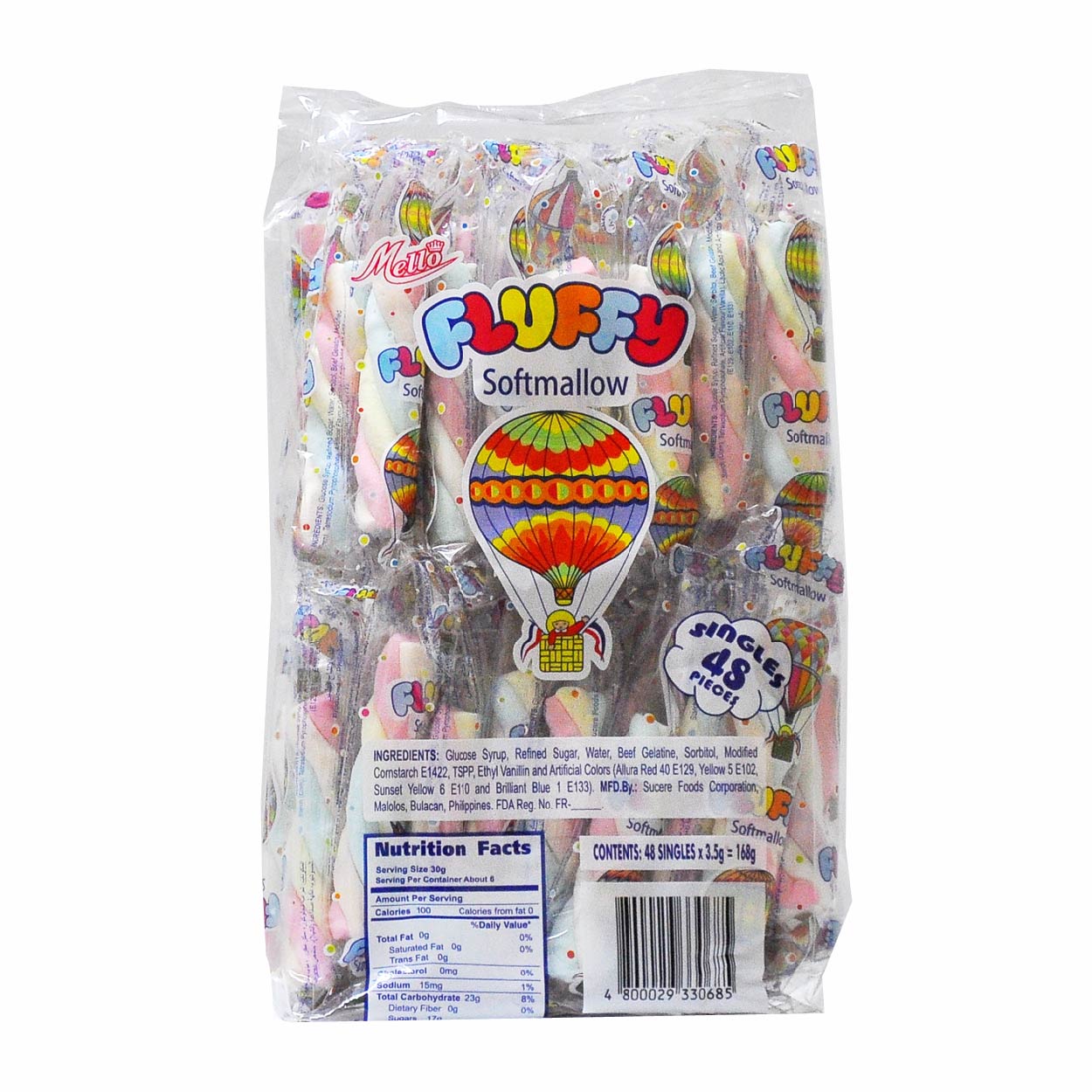 Mello Fluffy Softmallows Marshmallows 48s