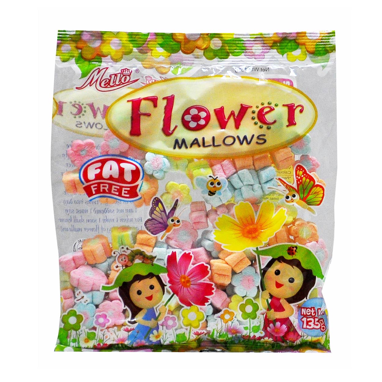 Mello Flower Mallows Fat Free Marshmallows 135g
