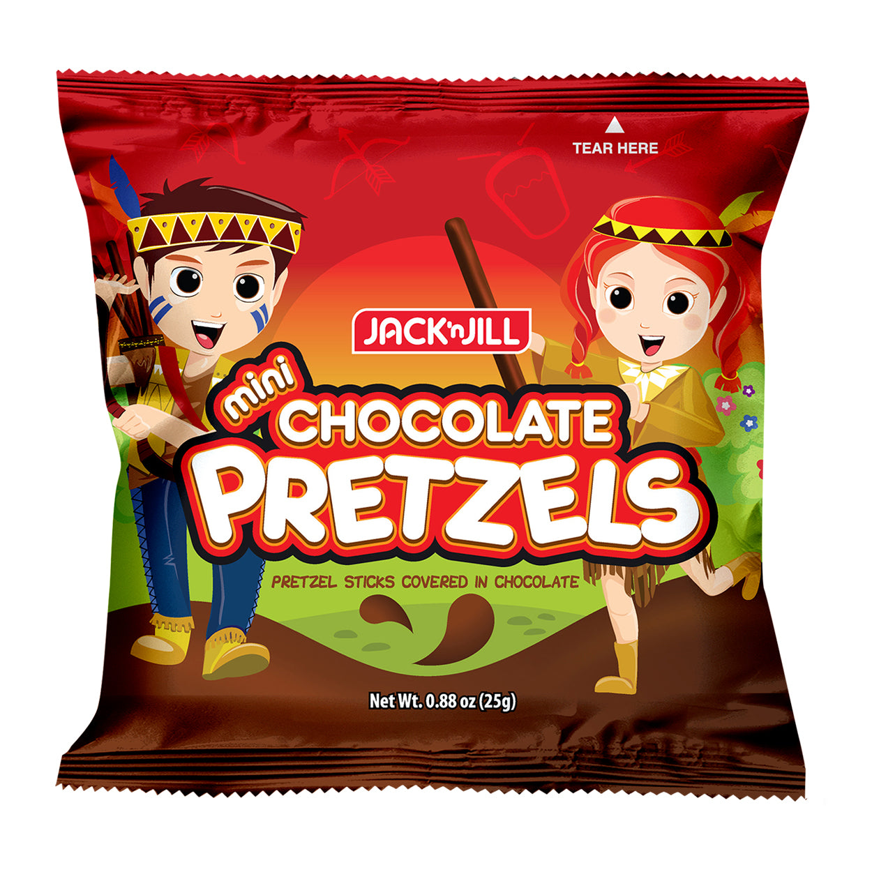 Jack n Jill Pretzels Mini Chocolate Biscuits 25g