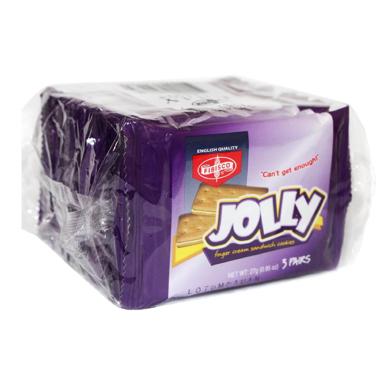 Fibisco Jolly Finger Cream Sandwich Cookies 10s