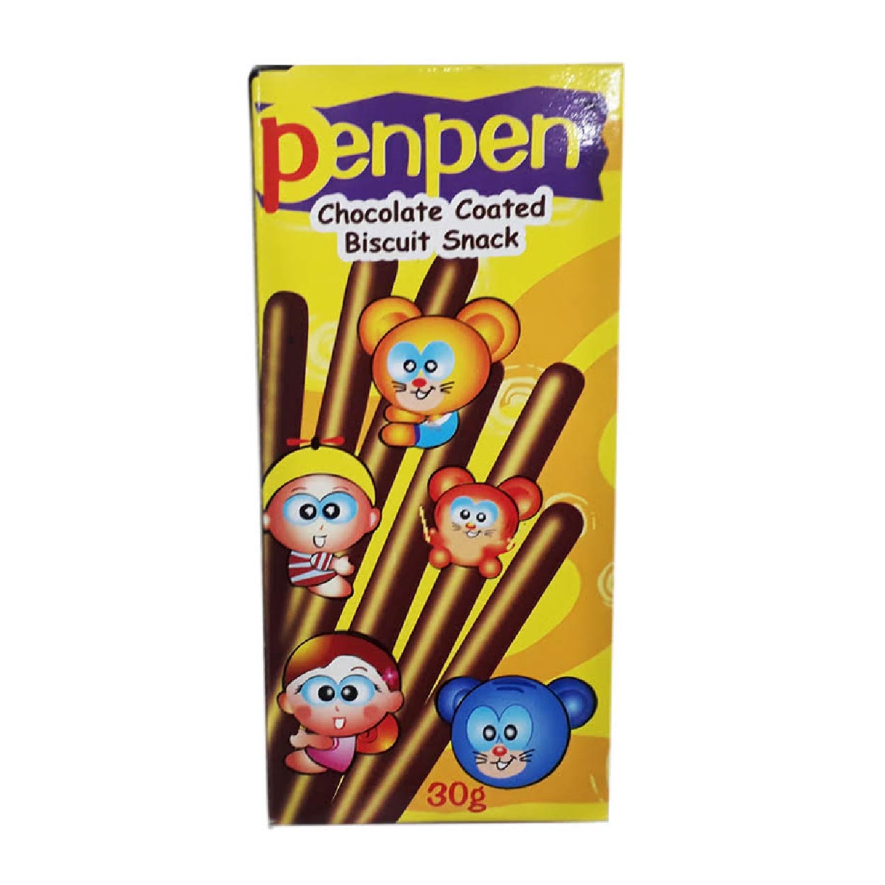 Island Biscuit PenPen Chocolated Coated Biscuit Snack 30g