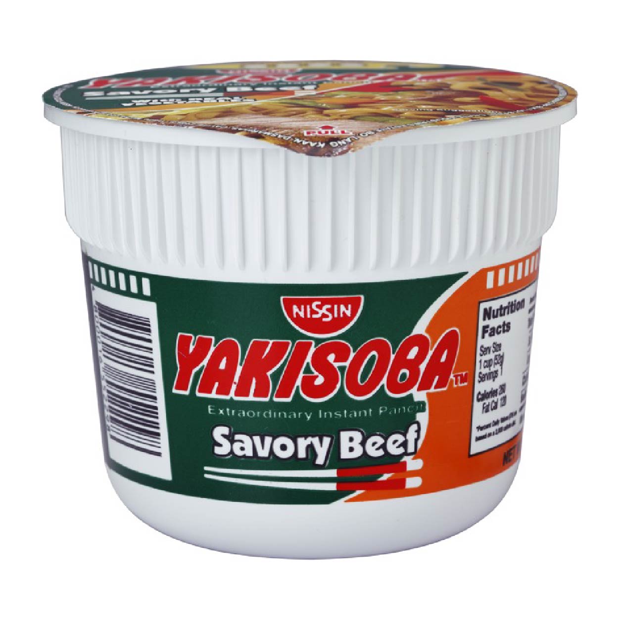 Nissin Yakisoba Instant Pancit Savory Beef Mini Cup 52g